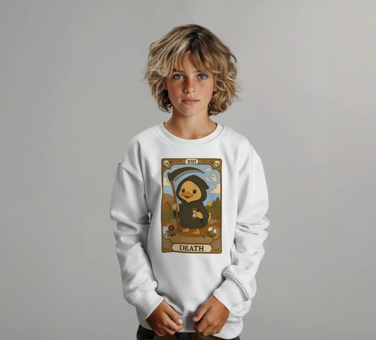 Tarocchi dell'anatra - Morte felpa bambino da Loobs
