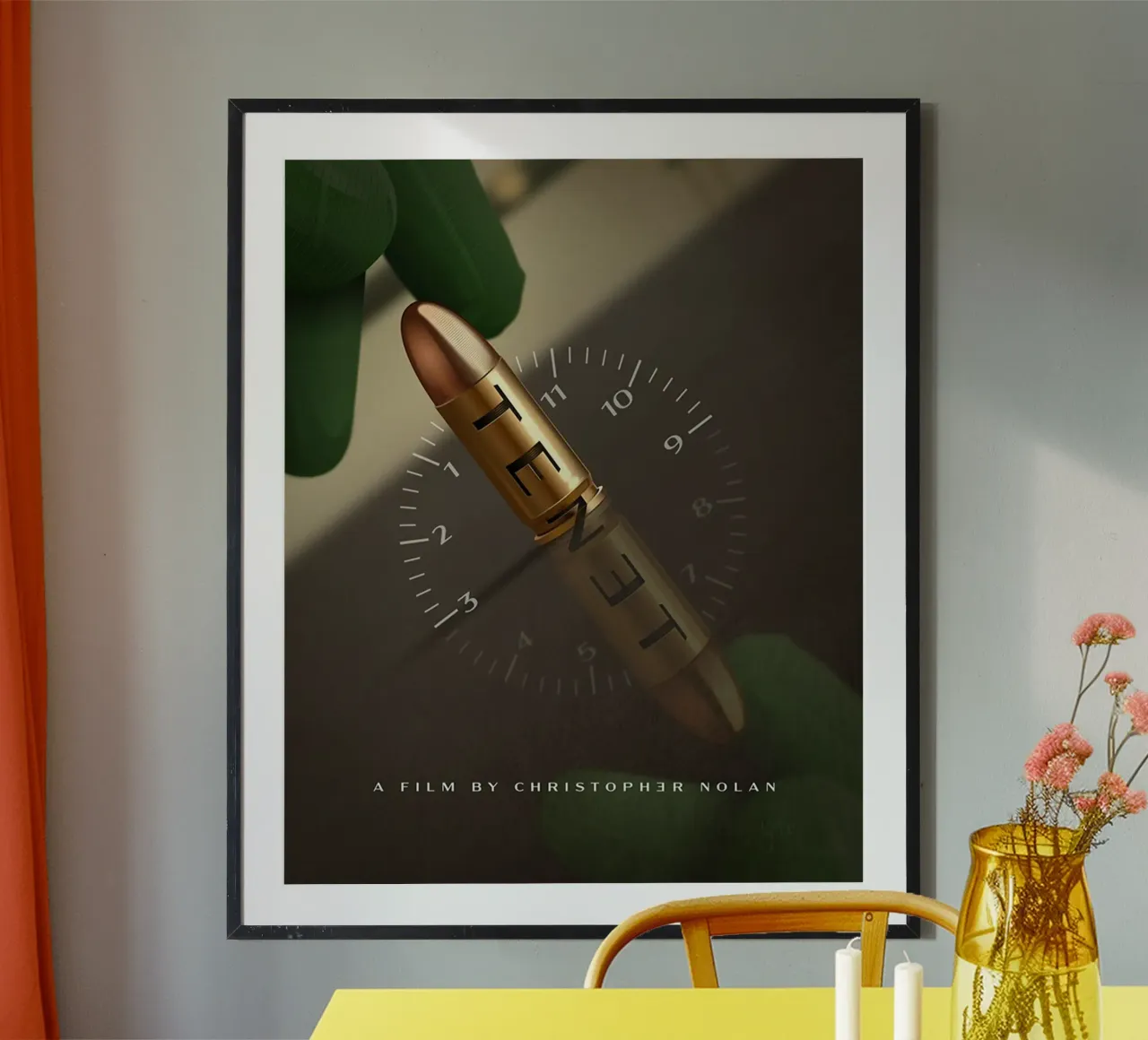 Proiettile Tenet poster con telaio in plastica da Junkie Movie 2