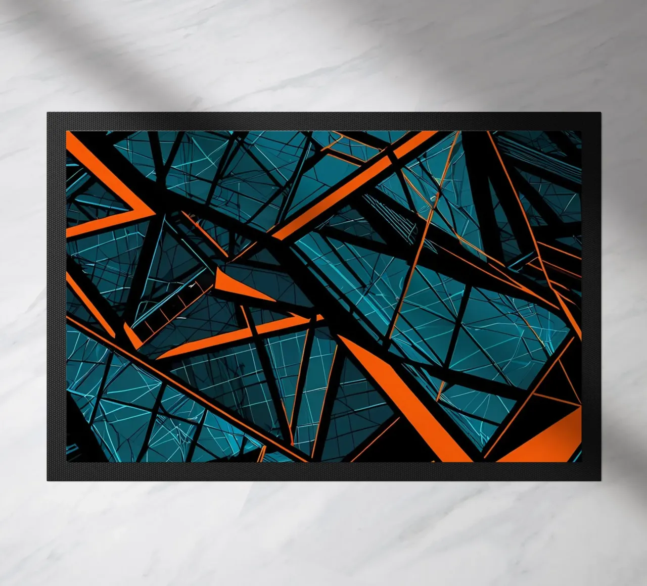 Abstrakt Stahlgeflecht doormat by kosinsart.gallery