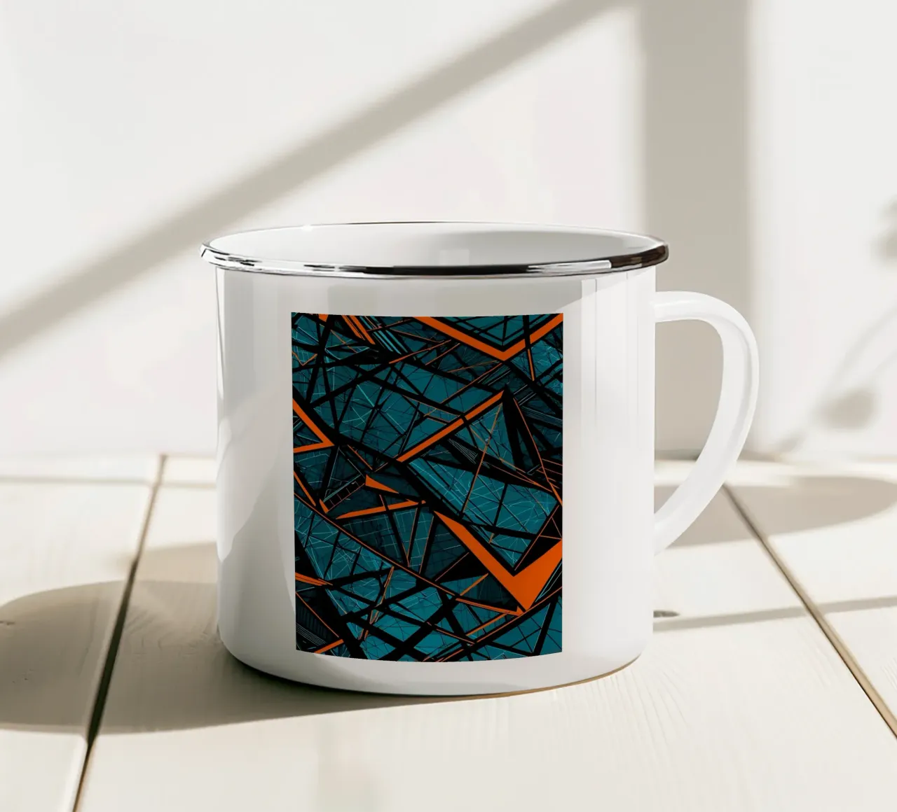 Abstrakt Stahlgeflecht tazza in smalto da kosinsart.gallery