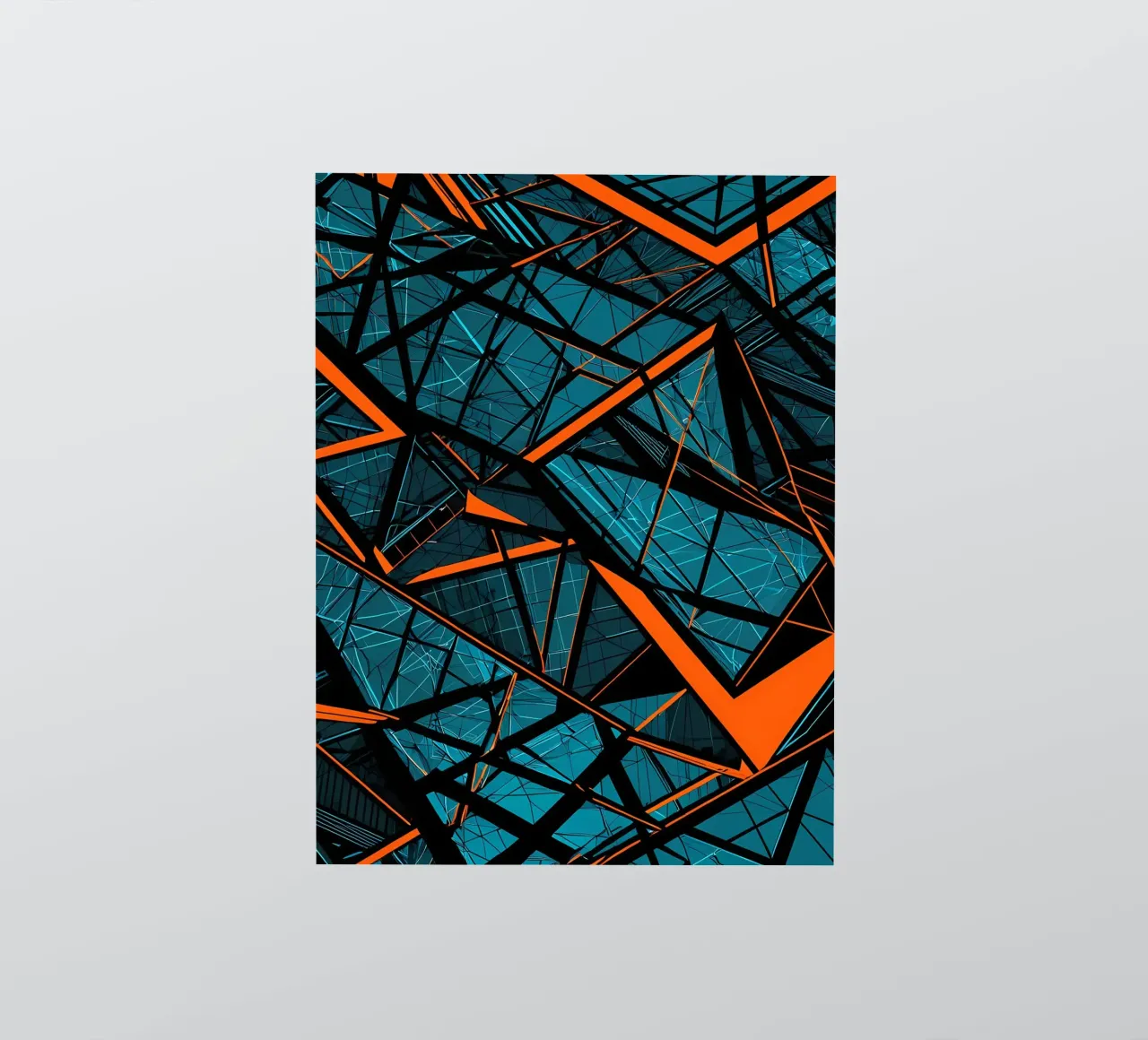 Abstrakt Stahlgeflecht sticker by kosinsart.gallery