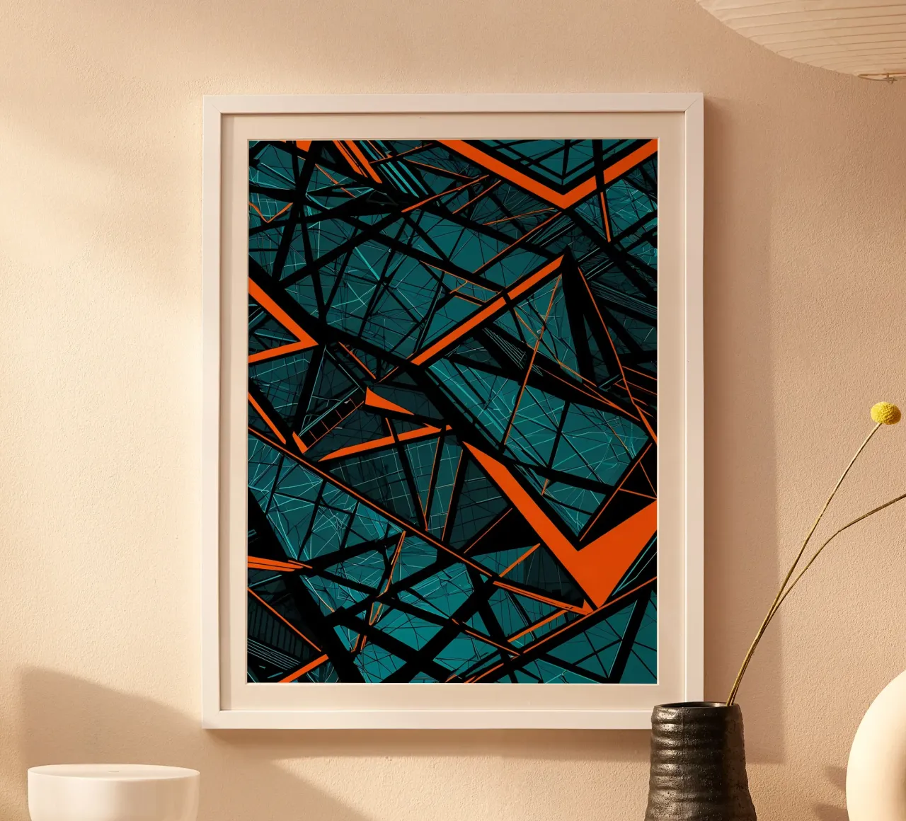 Abstrakt Stahlgeflecht poster by kosinsart.gallery