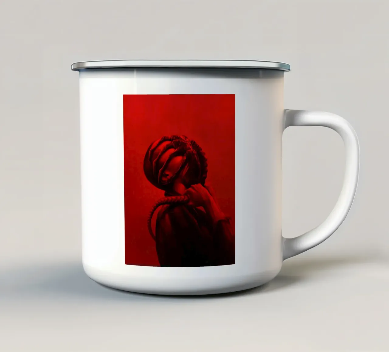 Alieno Romolo senza testo tazza in smalto da Junkie Movie 2