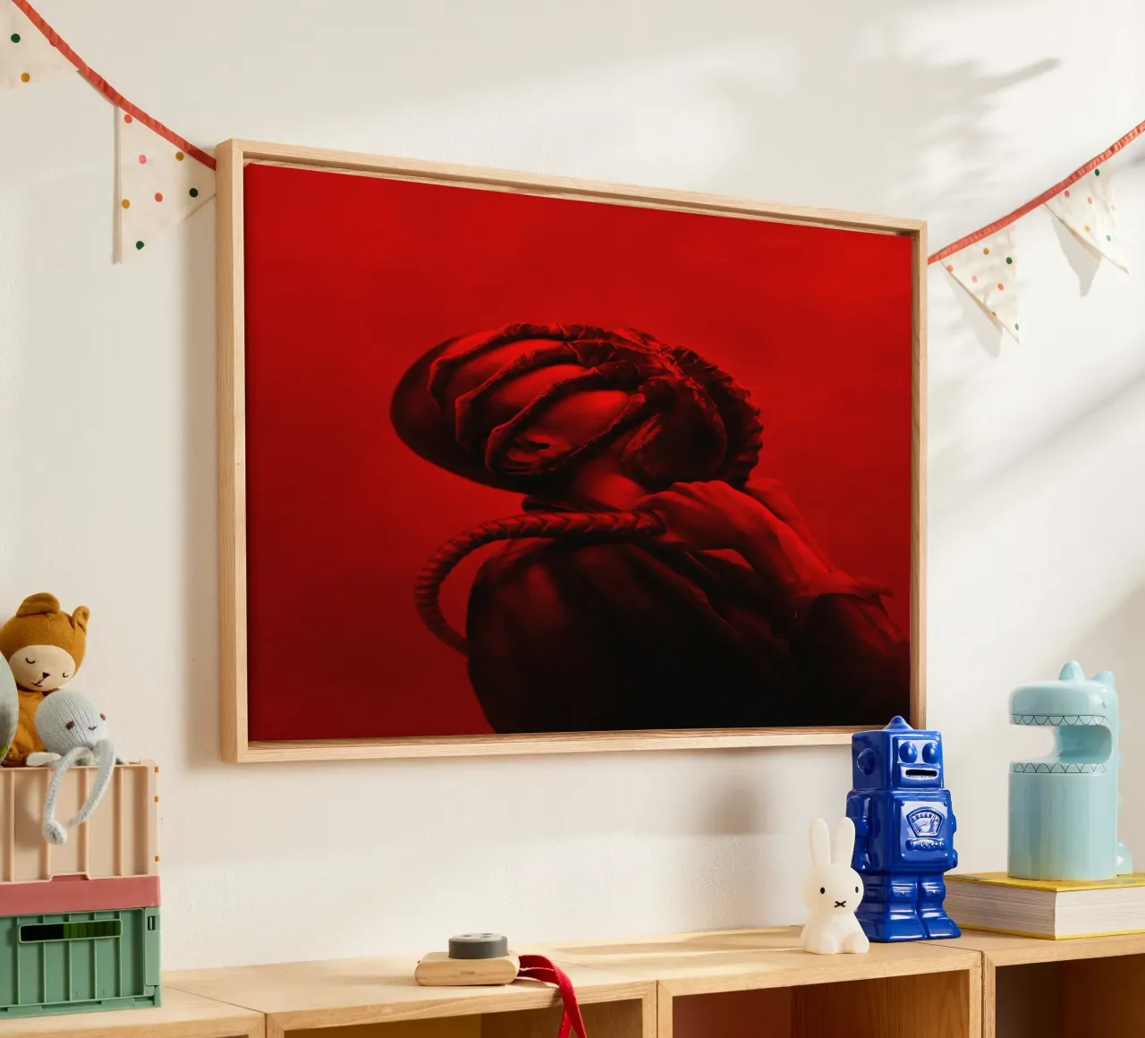 Buitenaards wezen Romulus Tekstloos canvas met Baklijst van Junkie Movie 2
