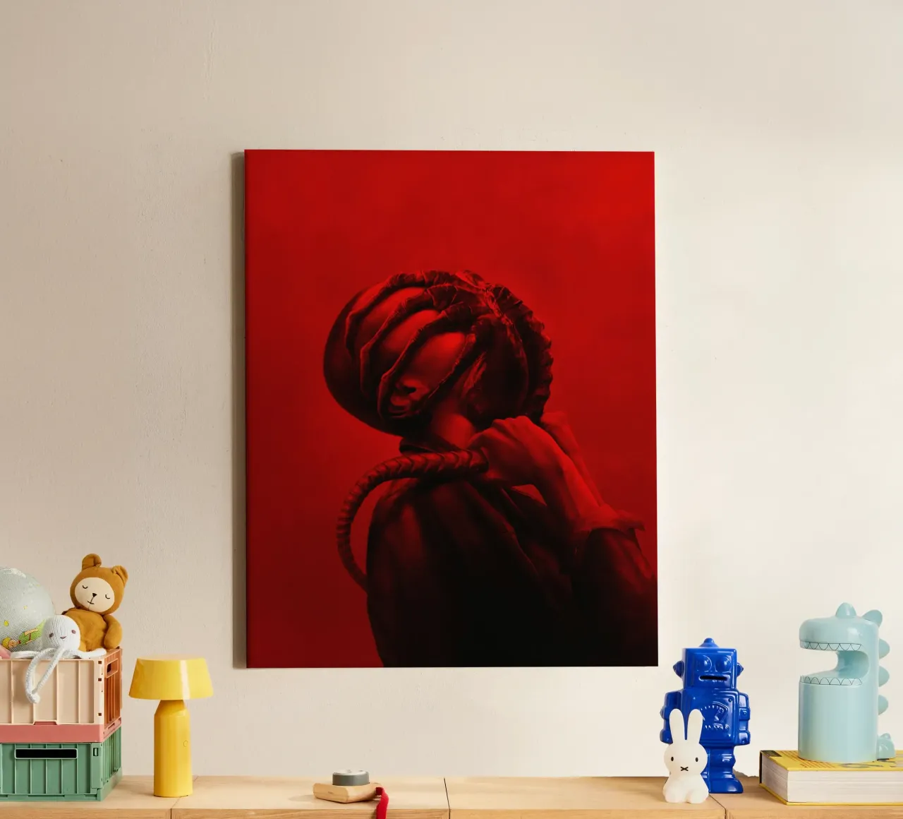 Buitenaards wezen Romulus Tekstloos canvas met Baklijst van Junkie Movie 2