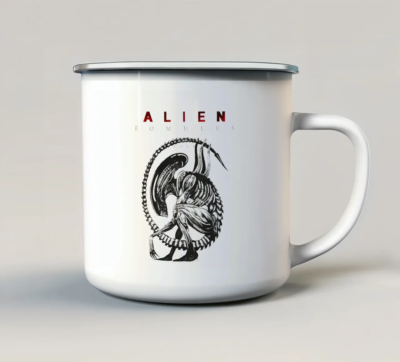 Alieno Romulus Xenomorfo tazza in smalto da Junkie Movie 2
