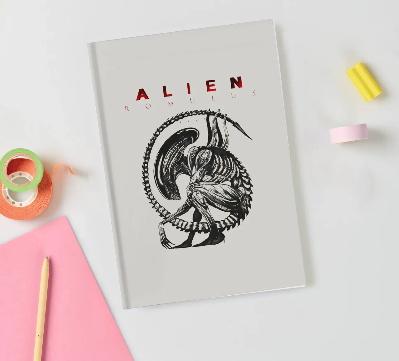 Alien Romulus Xenomorph notebook by Junkie Movie 2