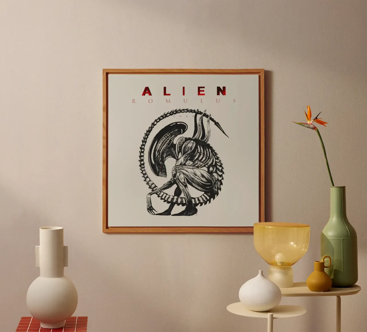 Alieno Romulus Xenomorfo alluminio dibond da Junkie Movie 2