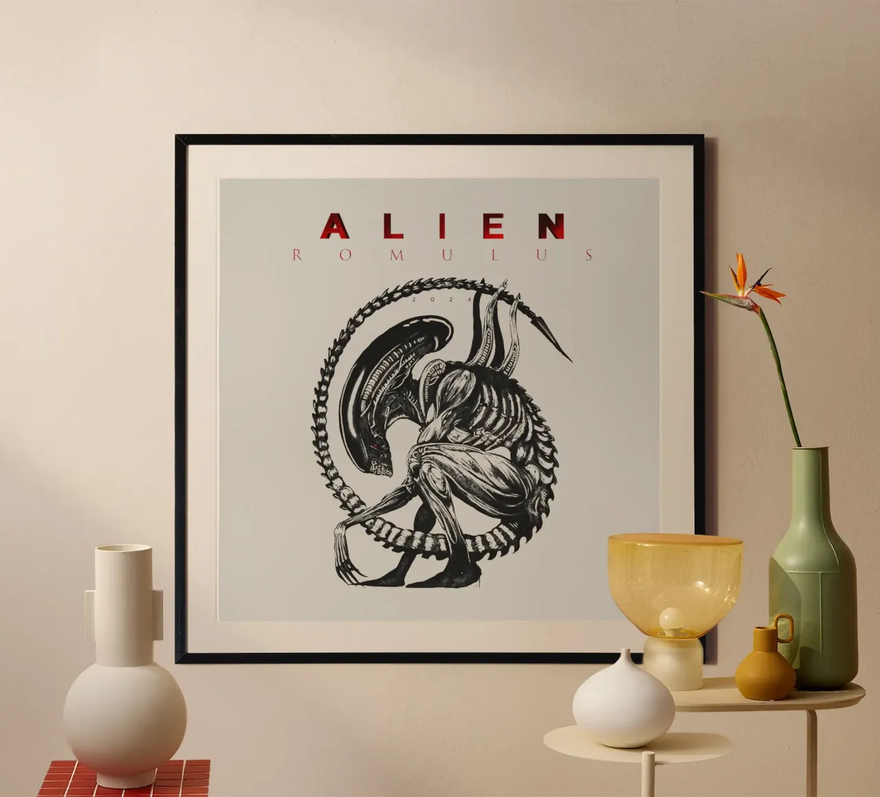 Alien Romulus Xénomorphe poster de Junkie Movie 2