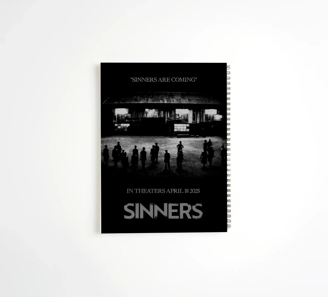 Sinners are Coming spiral notebook by Junkie Movie 2