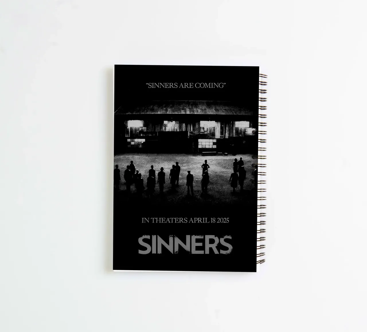 Sinners are Coming spiral notebook by Junkie Movie 2