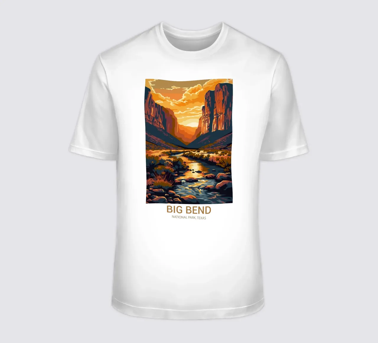 Parco nazionale di Big Bend, Texas t-shirt da Wanderlust Vibes