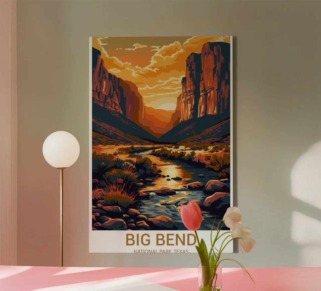 Parco nazionale di Big Bend, Texas tela da Wanderlust Vibes