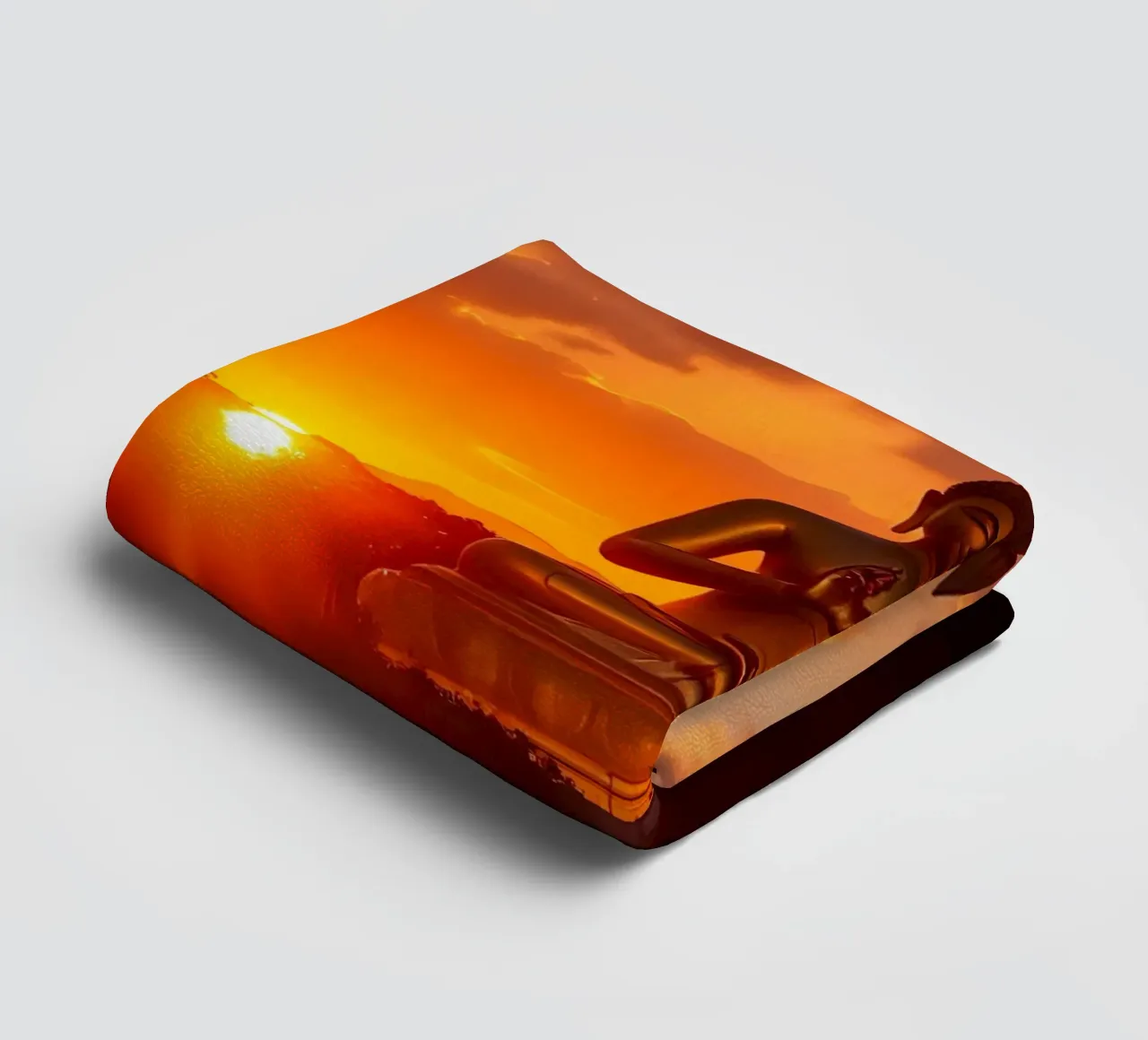 Buddha Goldene Stunde asciugamano da bagno da kosinsart.gallery