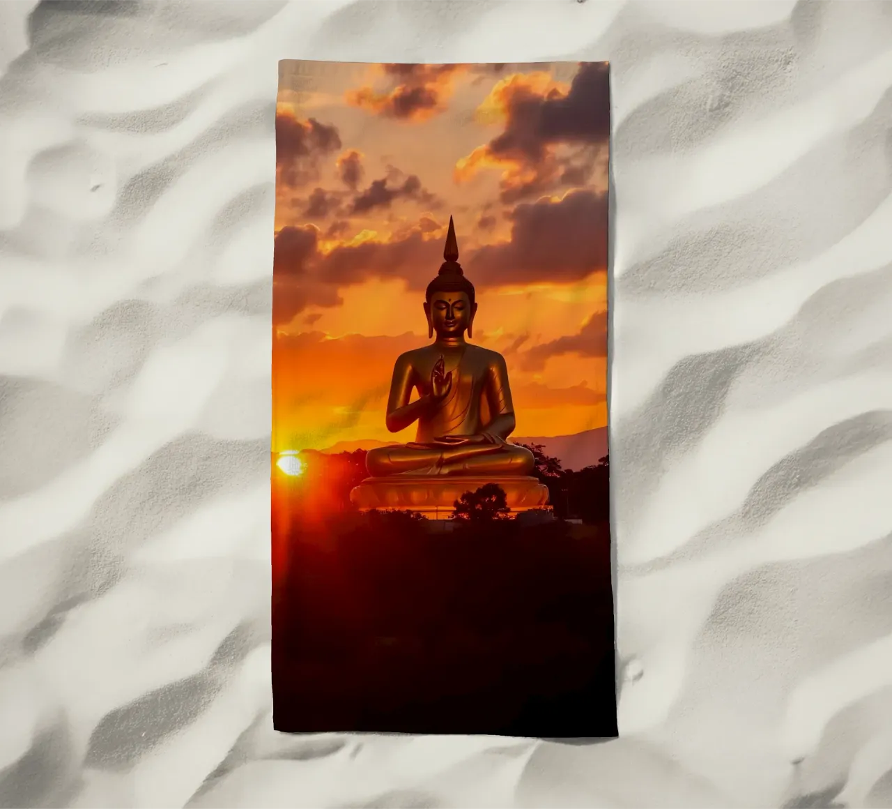 Buddha Goldene Stunde telo mare da kosinsart.gallery