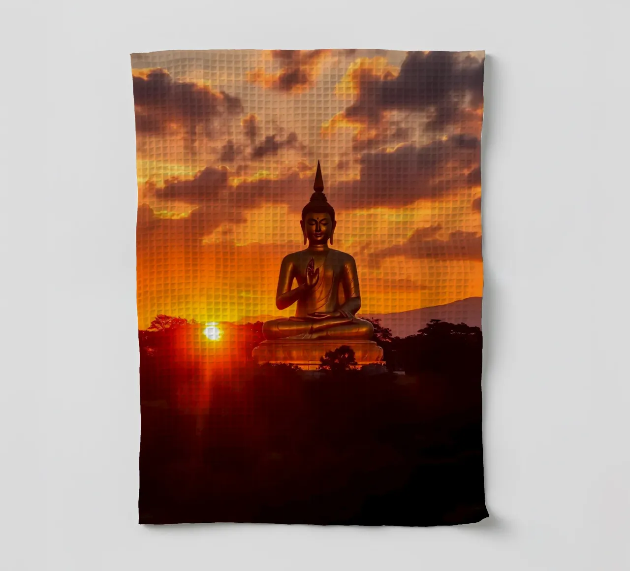 Buddha Goldene Stunde canovaccio da cucina da kosinsart.gallery
