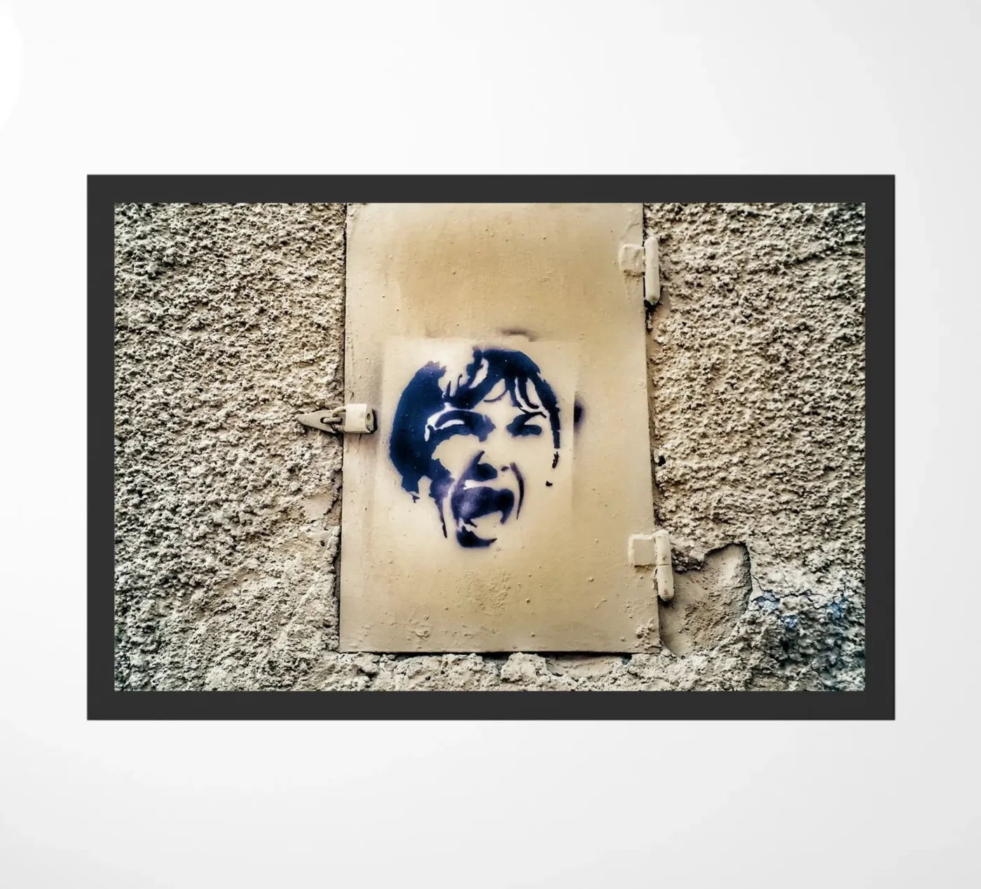 Shout doormat by Bitburg Studio
