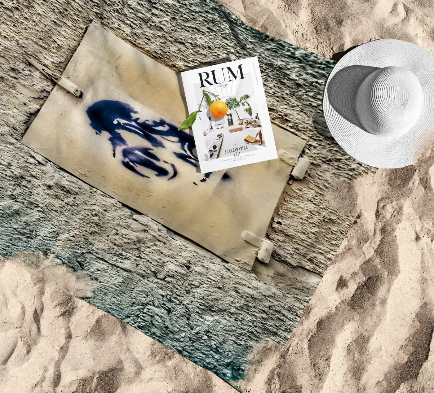 Shout strandhanddoek van Bitburg Studio