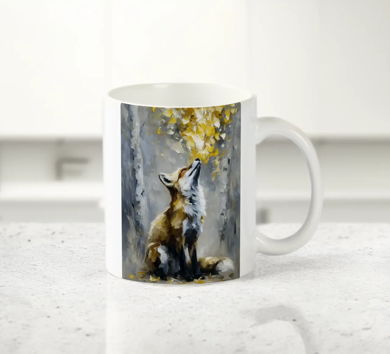 Fox Forest Golden tazza in ceramica da Mateo