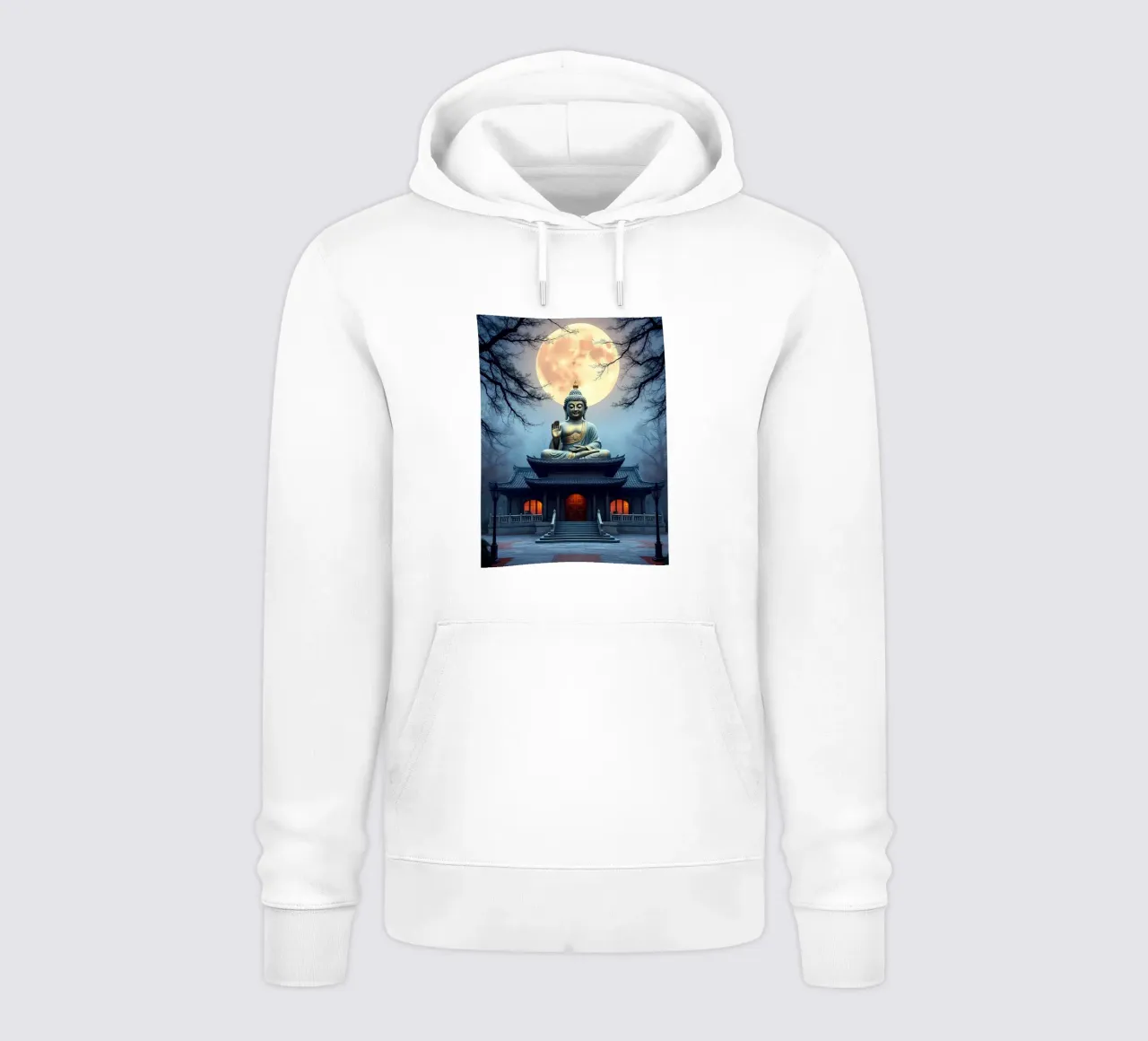 Buddha im Mondlicht felpa con cappuccio da kosinsart.gallery