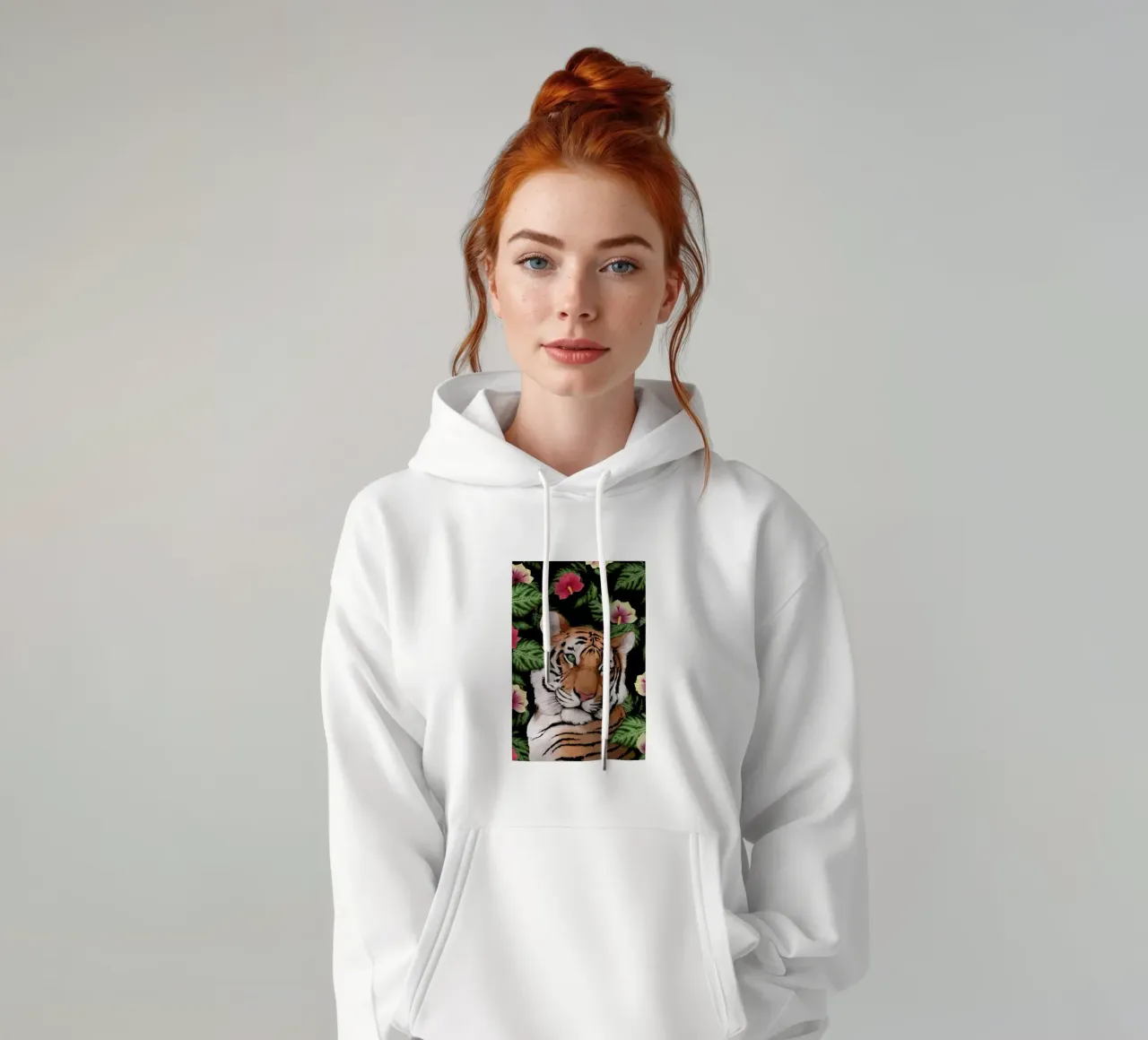 Serene Tiger felpa con cappuccio da Laura Graves