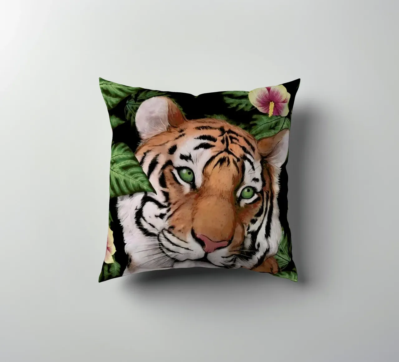 Serene Tiger cuscino da Laura Graves