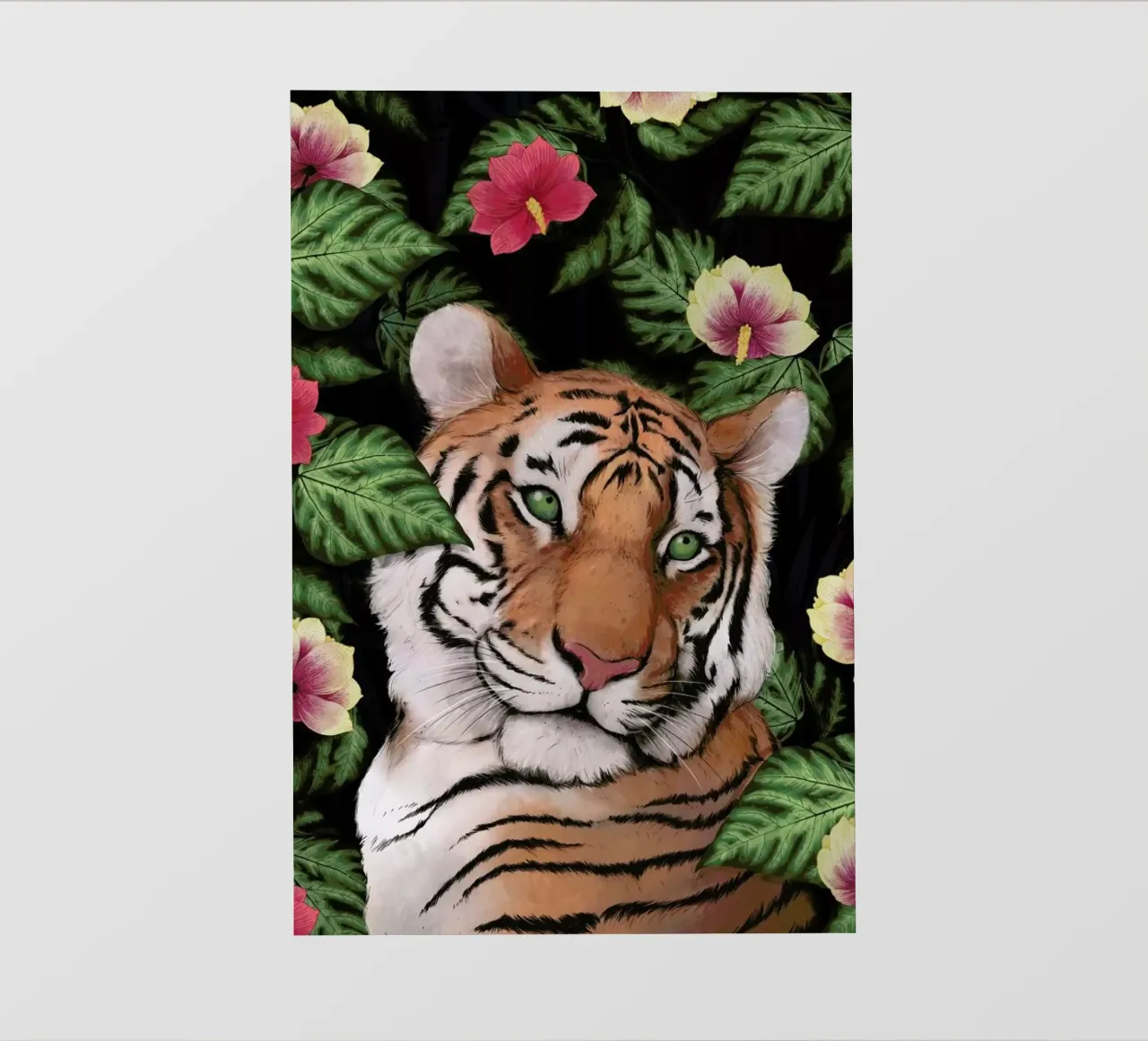 Serene Tiger telo in pvc da Laura Graves