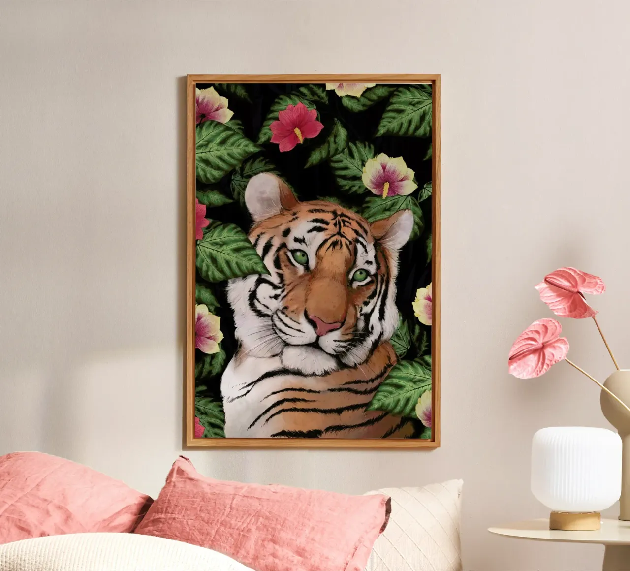 Serene Tiger alluminio dibond da Laura Graves