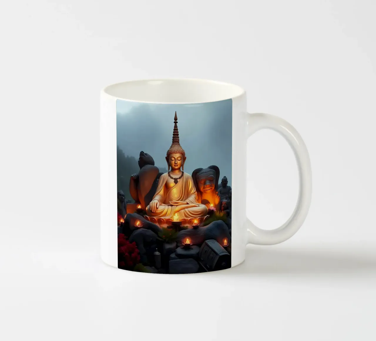 Buddha tazza in ceramica da kosinsart.gallery