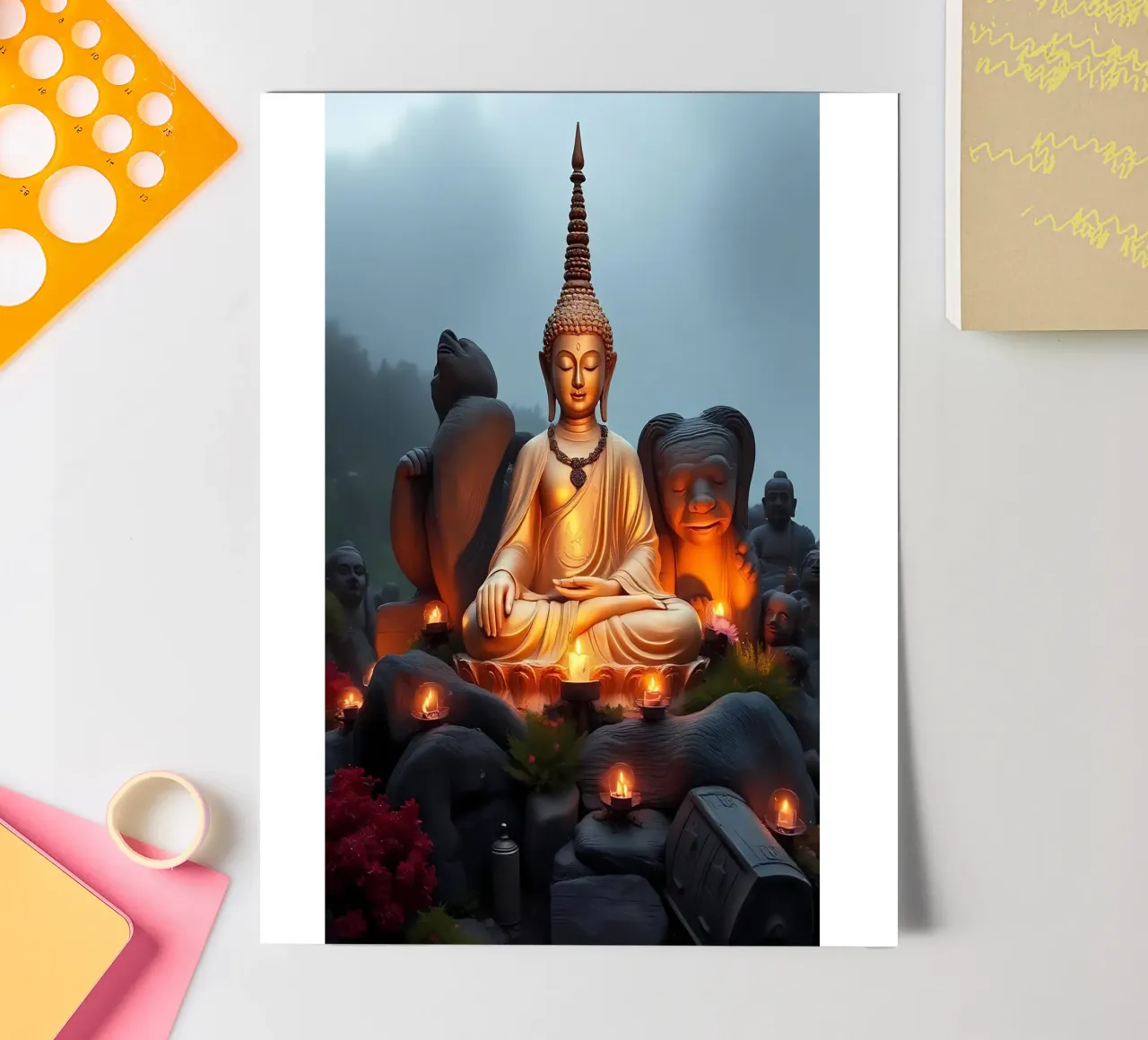 Buddha Stickerbogen von kosinsart.gallery