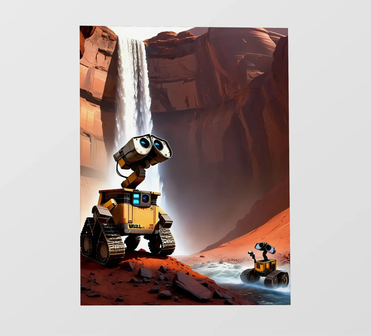 Wasserfall auf dem Mars telo in pvc da kosinsart.gallery