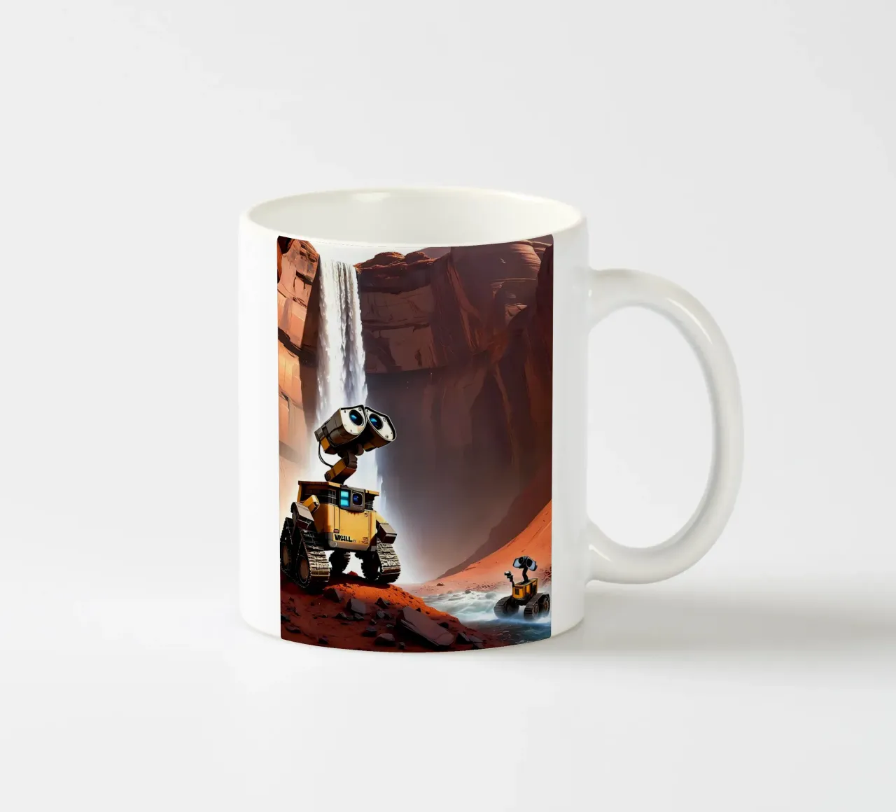 Wasserfall auf dem Mars tazza in ceramica da kosinsart.gallery