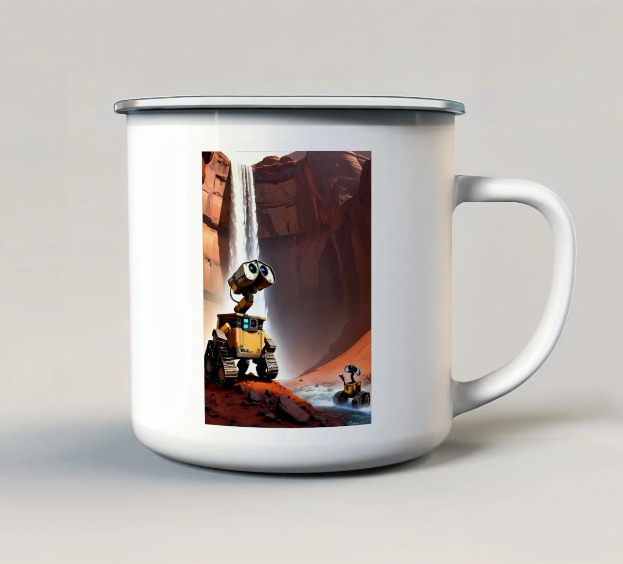 Wasserfall auf dem Mars tazza in smalto da kosinsart.gallery