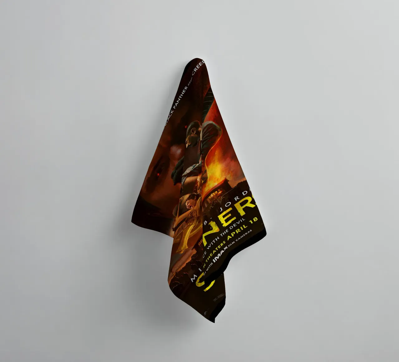 Fuoco dei peccatori Chitarra asciugamano da bagno da Junkie Movie 2