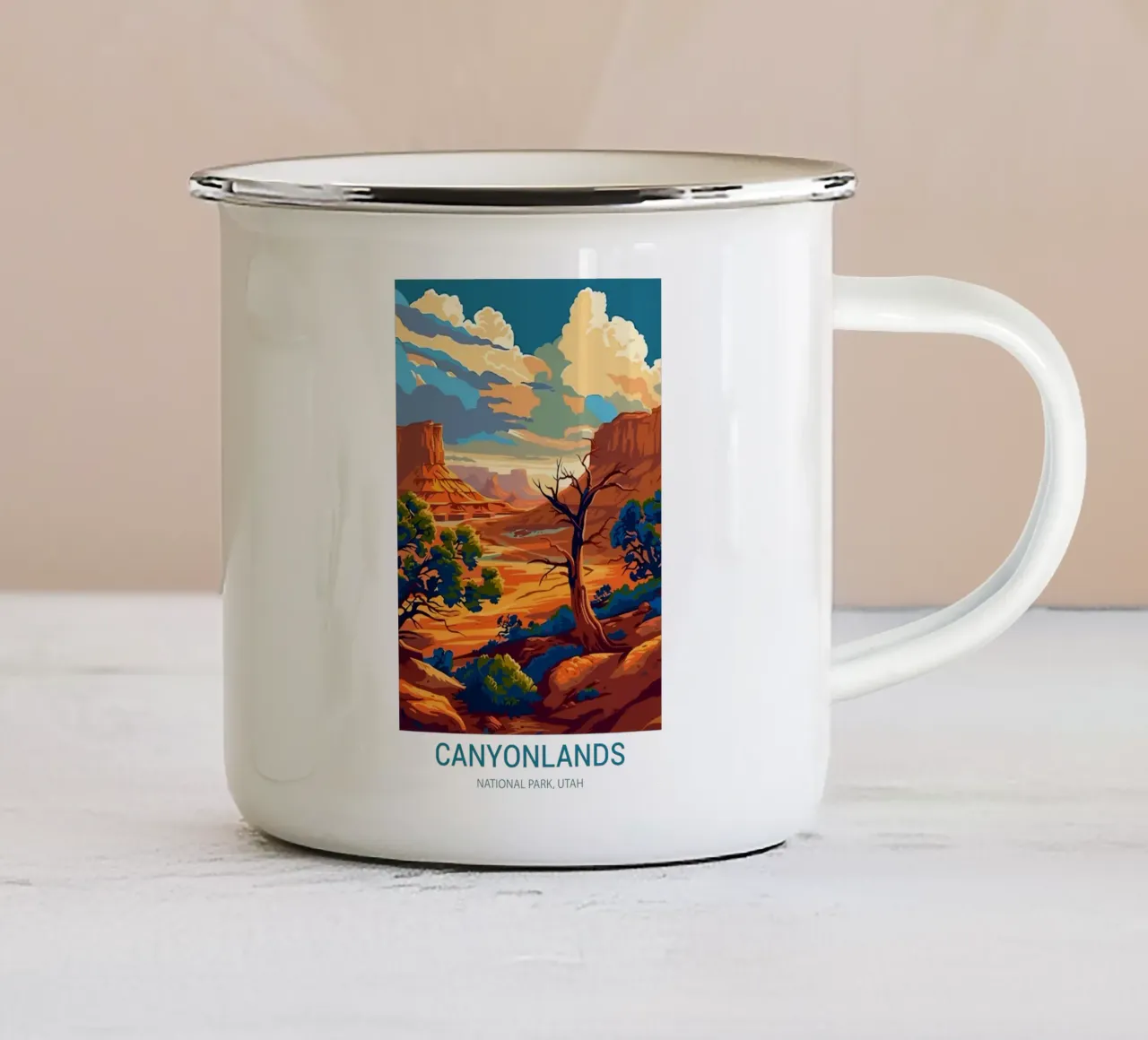 Parco nazionale di Canyonlands, Utah tazza in smalto da Wanderlust Vibes