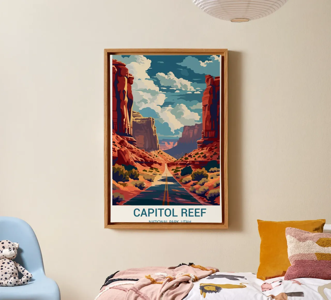 Capitol Reef National Park, Utah, VS canvas met Baklijst van Wanderlust Vibes