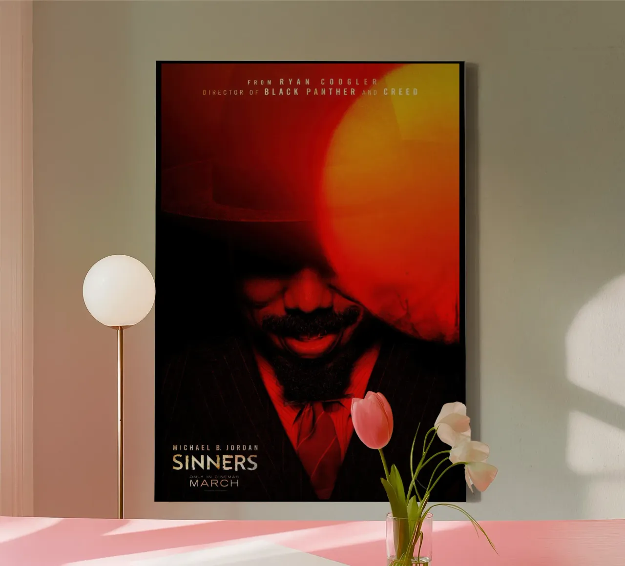 I peccatori sorridono tela con Cornice a cassetta da Junkie Movie 2