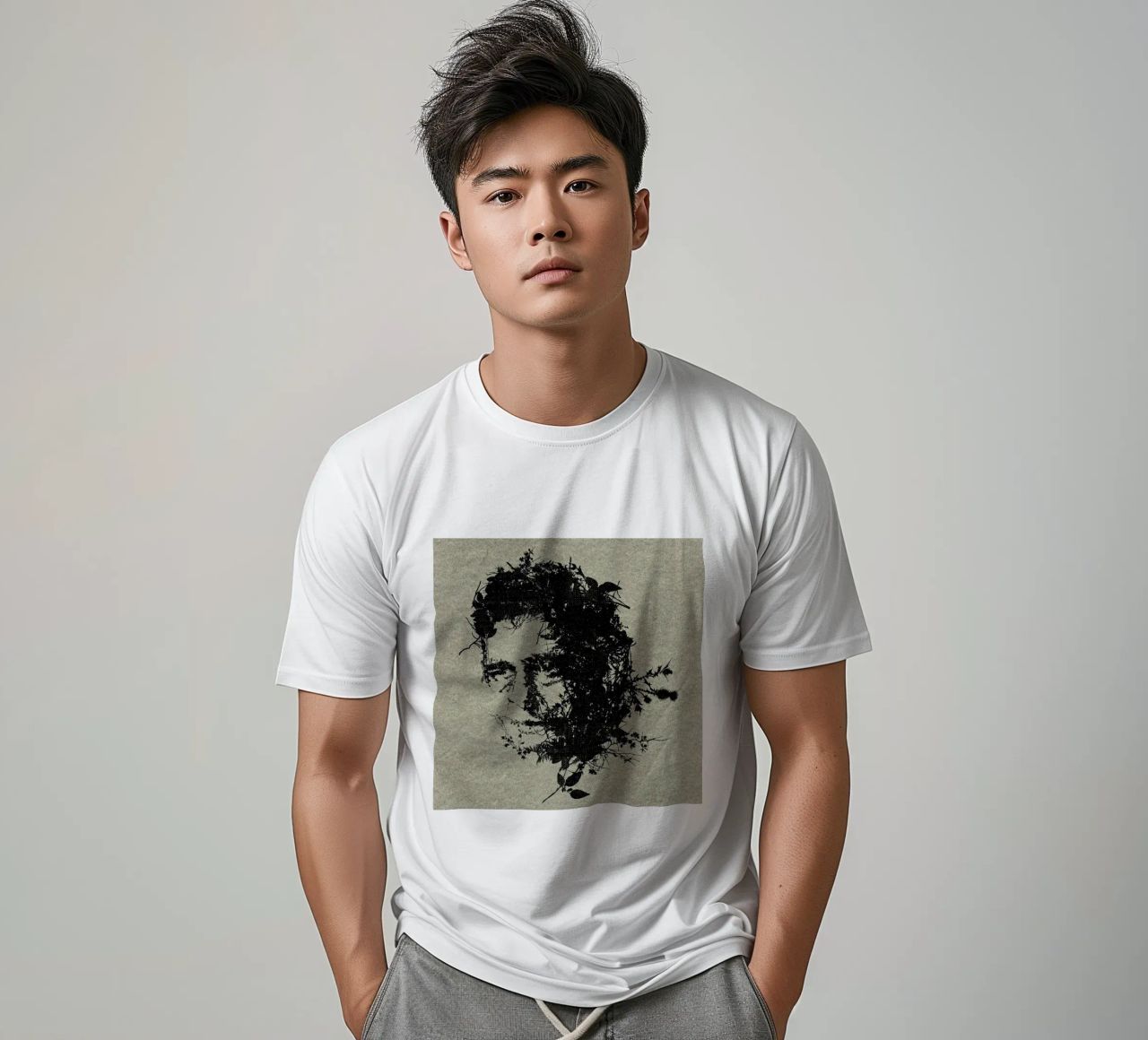 Johnny Cash T-Shirt von Carlos Quitério