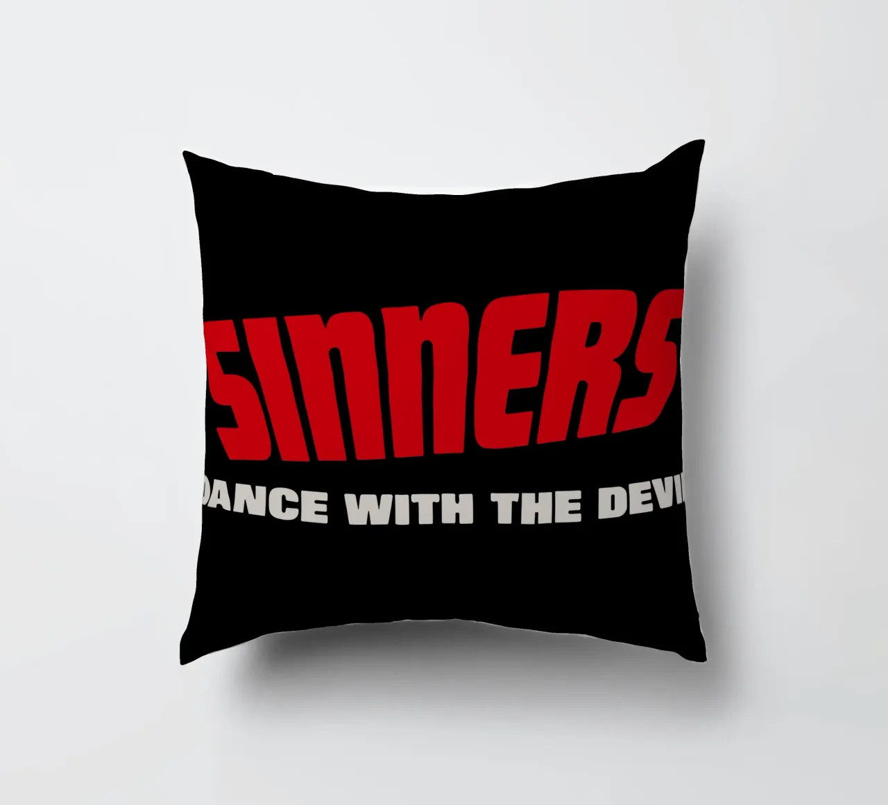 Sinners Dance with the Devil decorative cushion by Junkie Movie 2