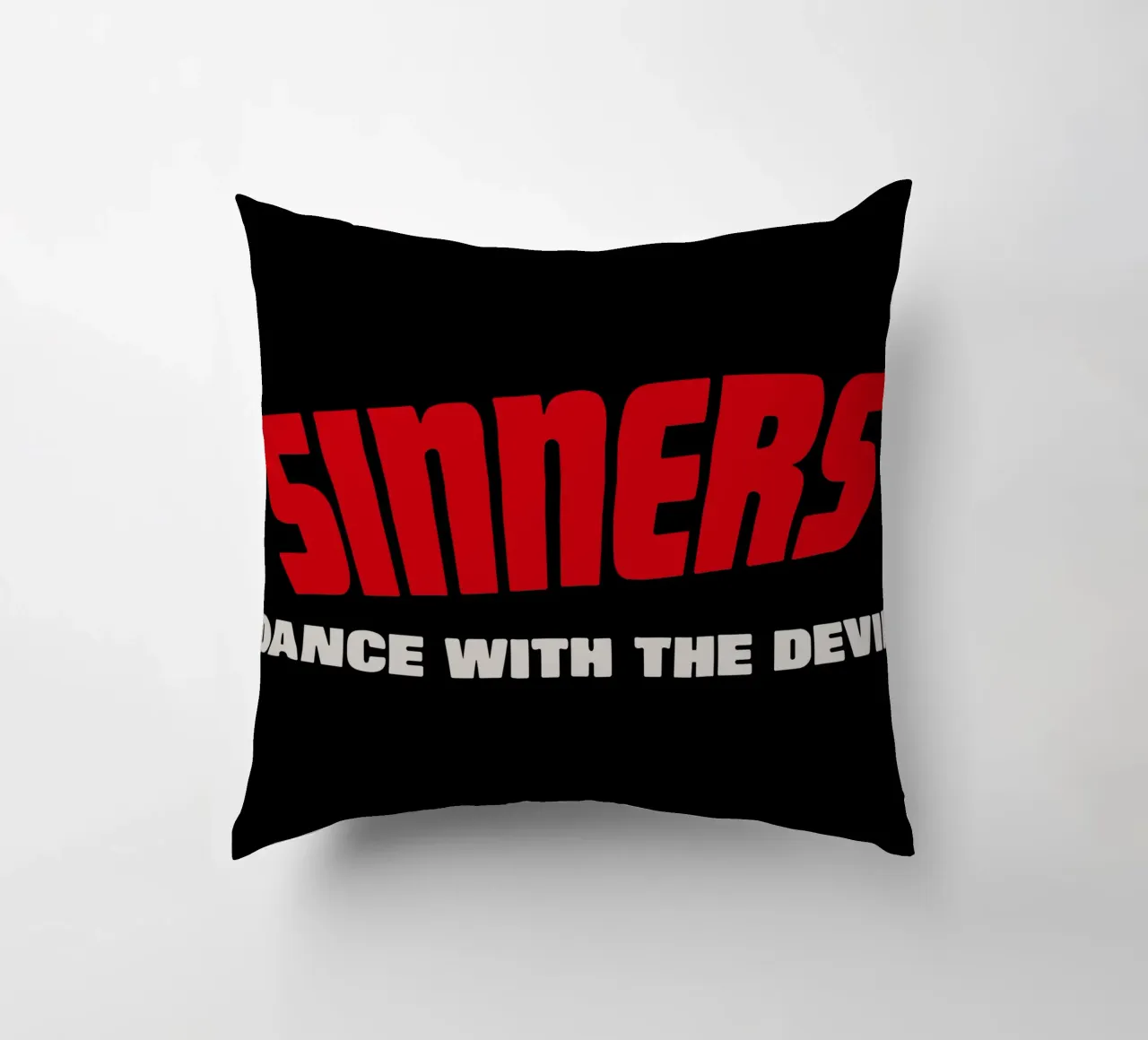 Sinners Dance with the Devil decorative cushion by Junkie Movie 2