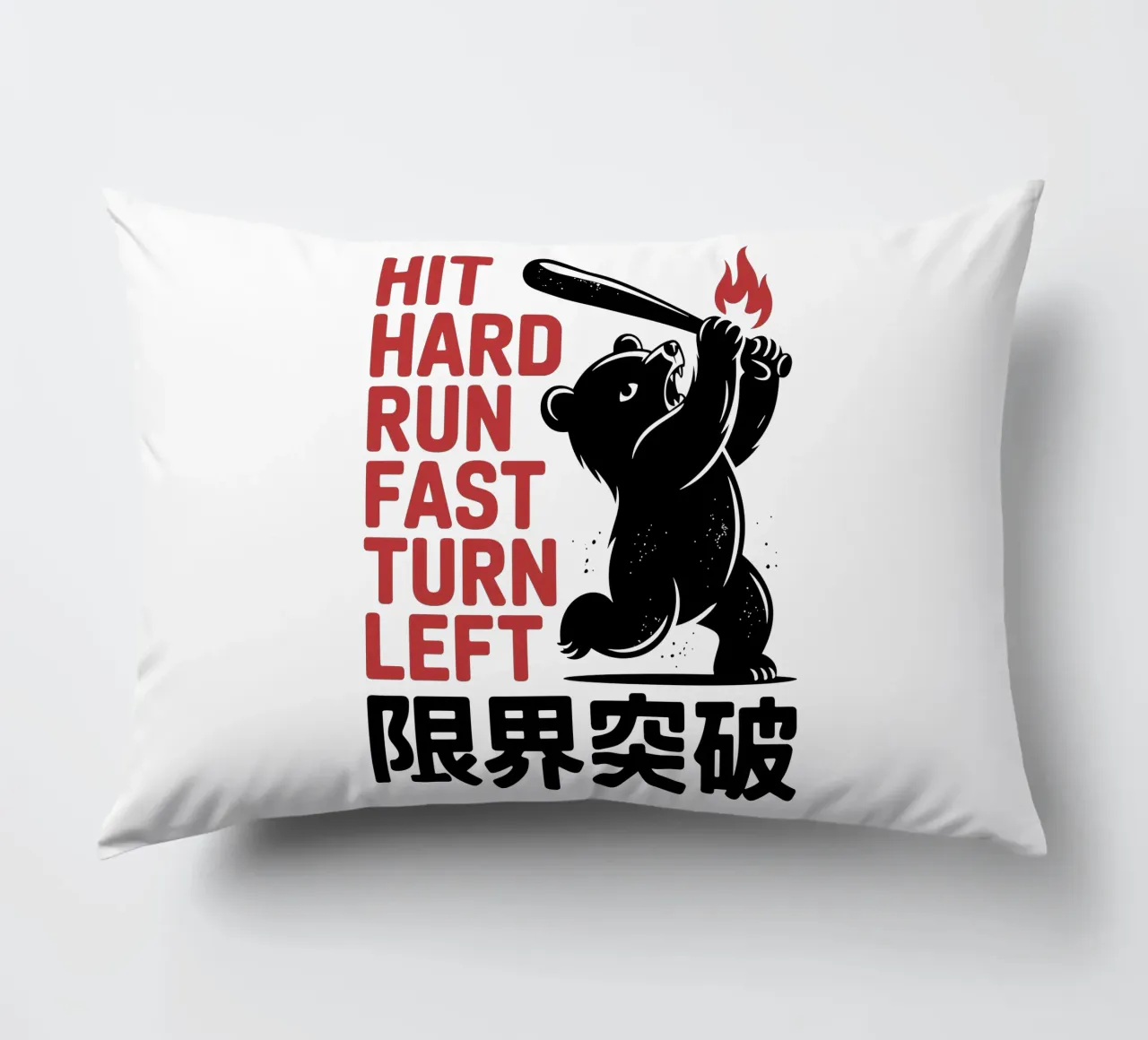 Orso giapponese da baseball - Limit Break Kanji Bat Swing cuscino da GameDay Studio