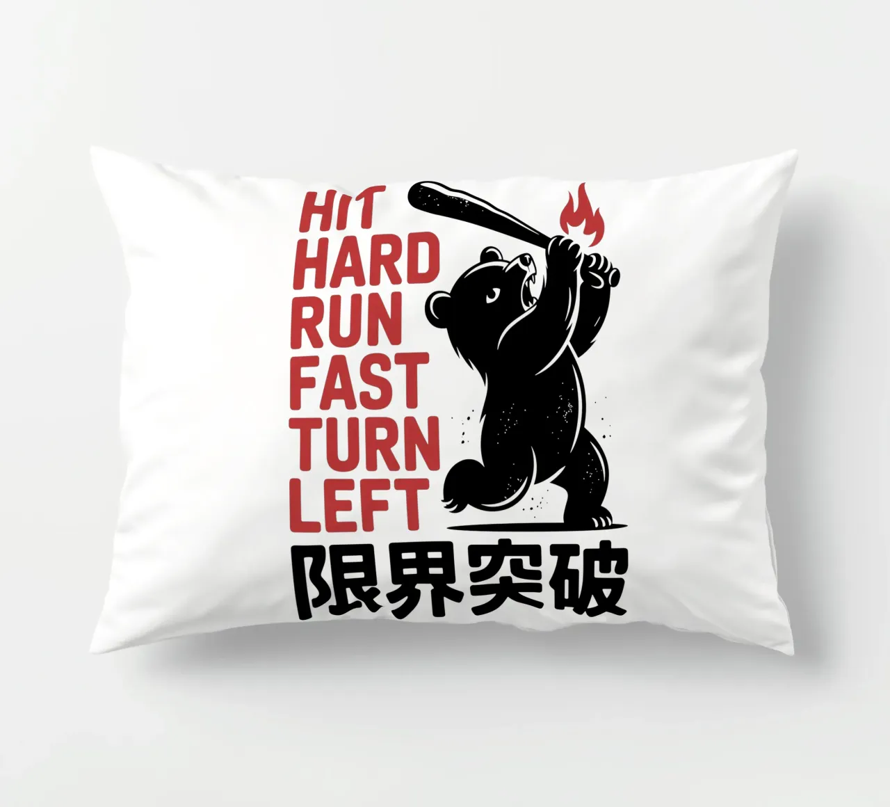 Orso giapponese da baseball - Limit Break Kanji Bat Swing cuscino da GameDay Studio