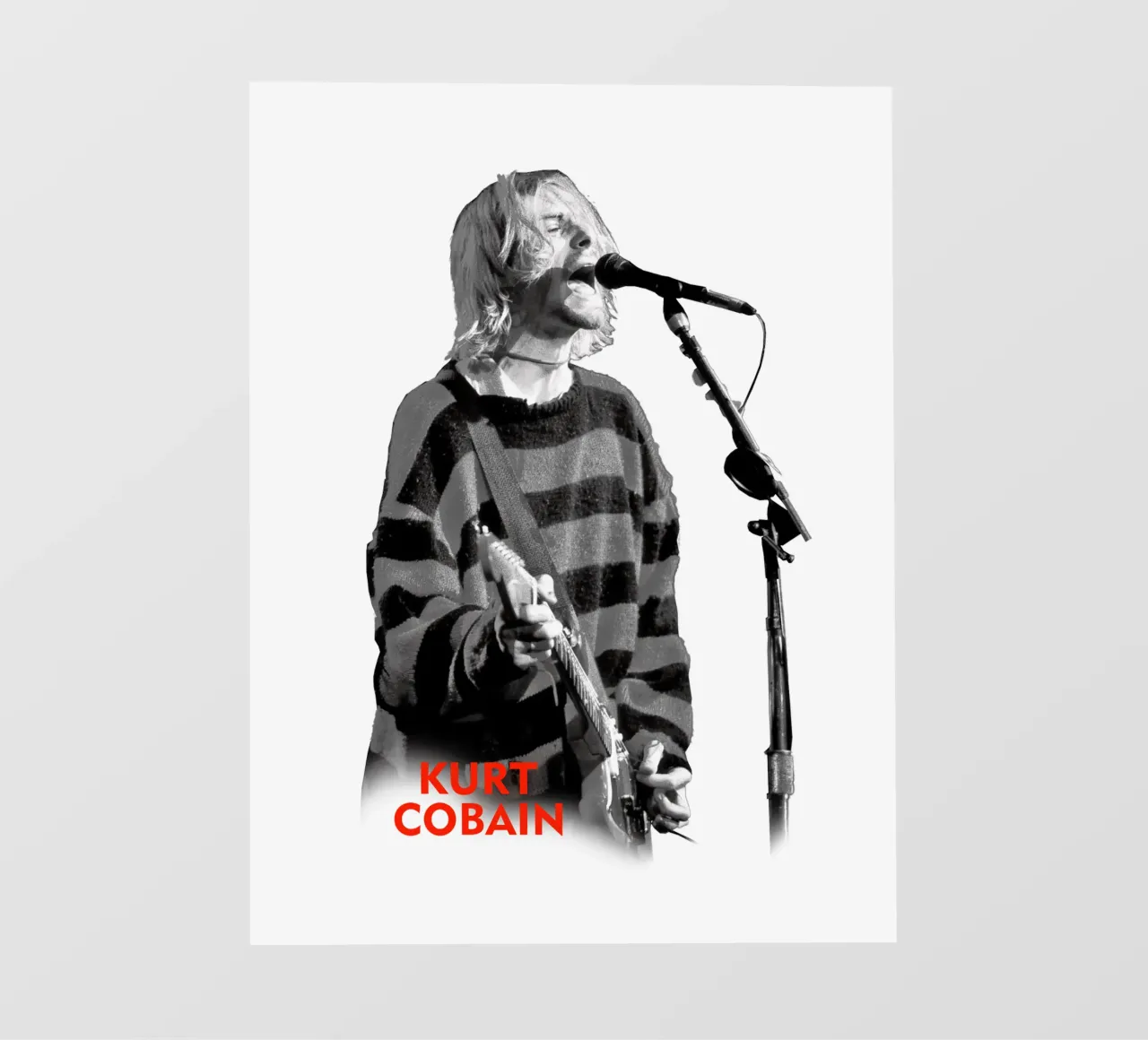 Kurt Cobain fotobehang van Theidolastore