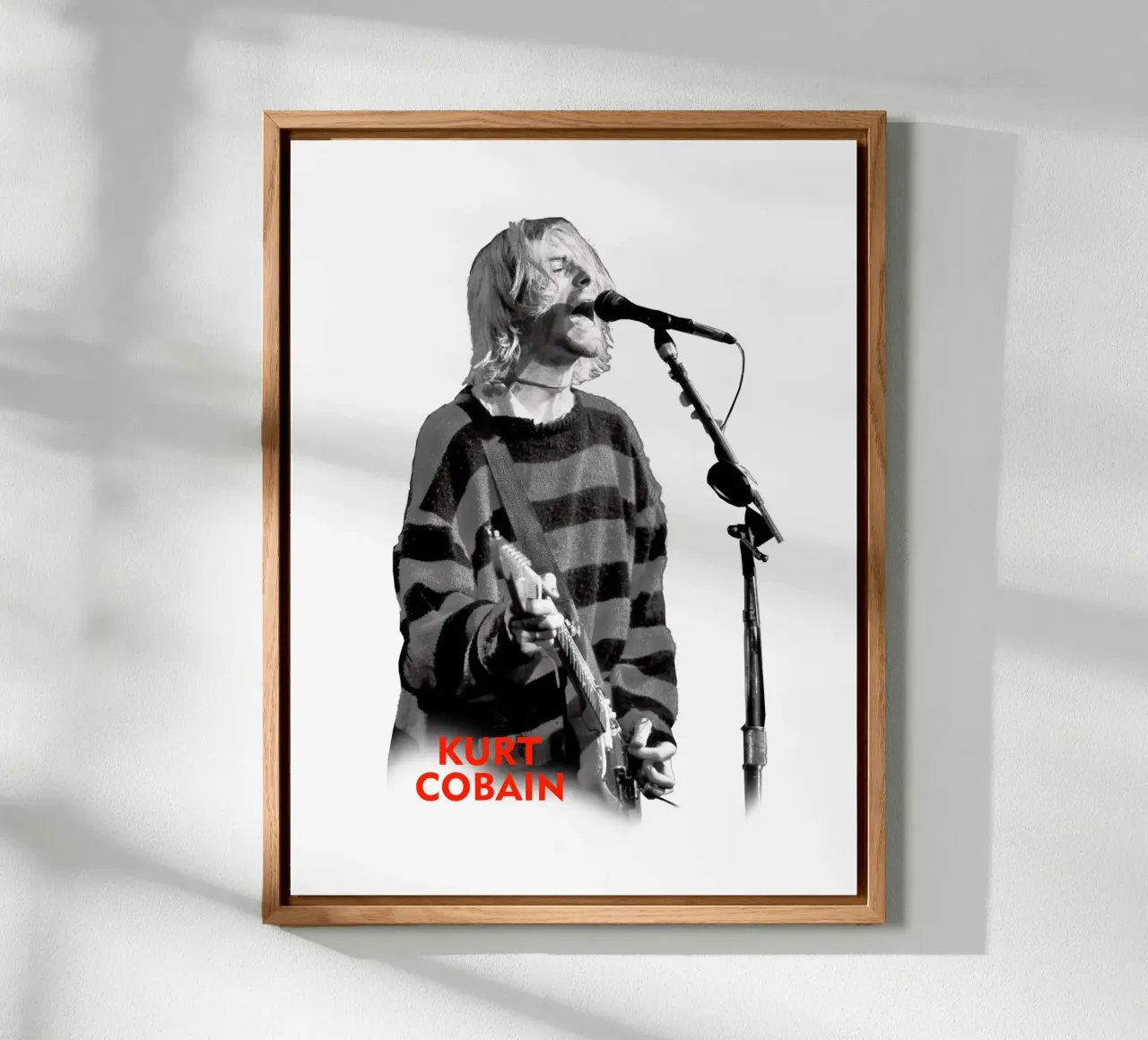 Kurt Cobain alluminio dibond da Theidolastore
