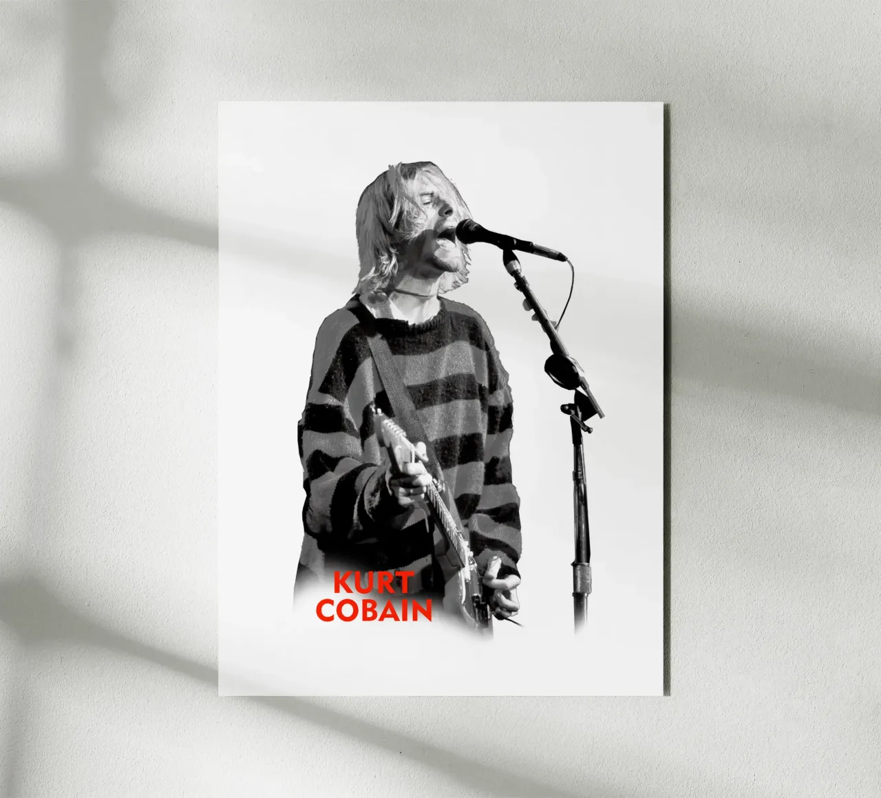 Kurt Cobain alluminio dibond da Theidolastore