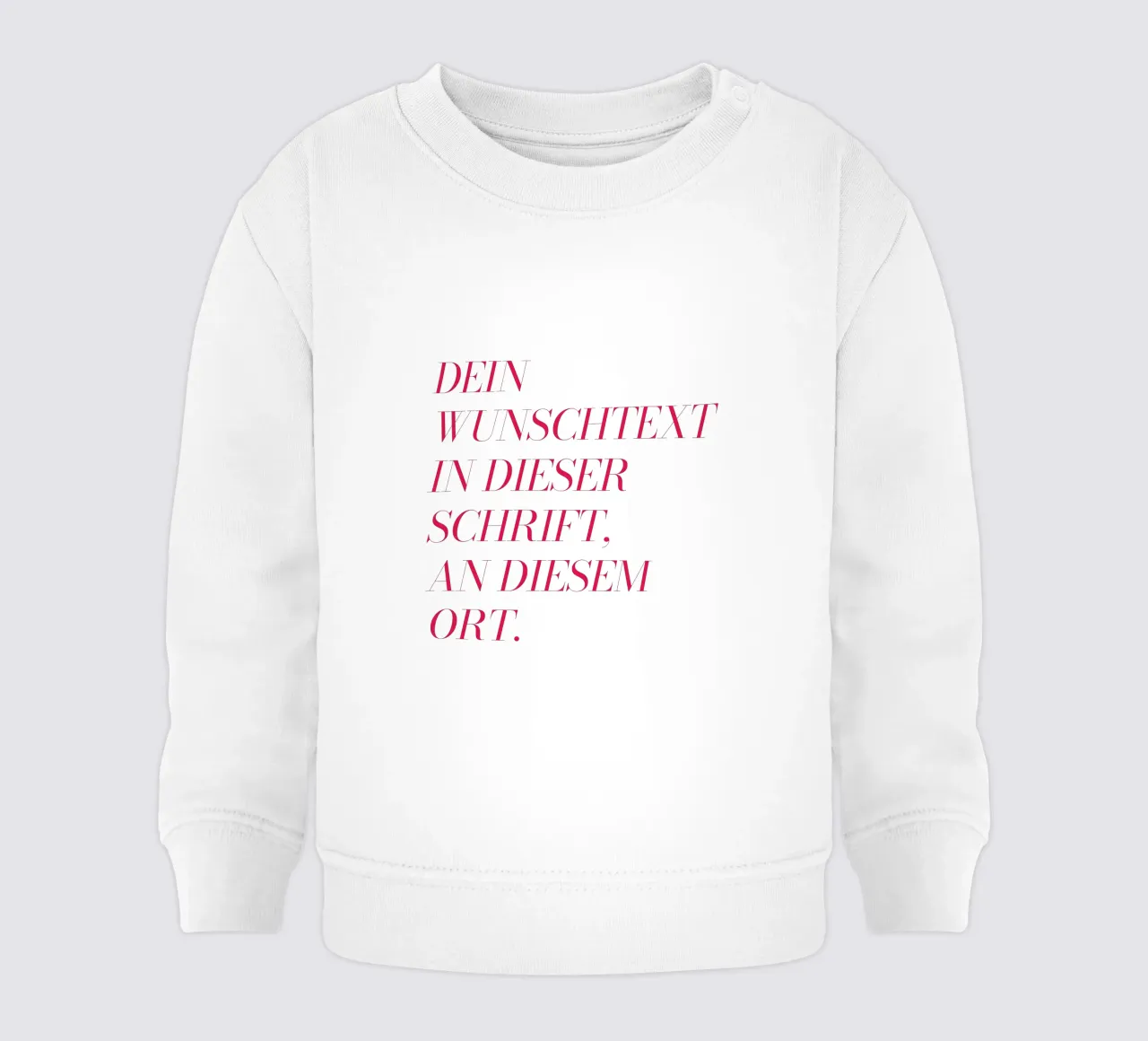 Wunschtext in rosa rot felpa neonato da WORTSPIEL