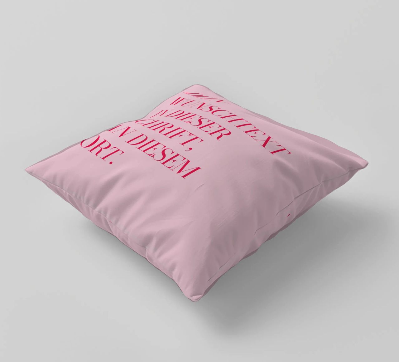 Wunschtext in rosa rot cuscino da WORTSPIEL