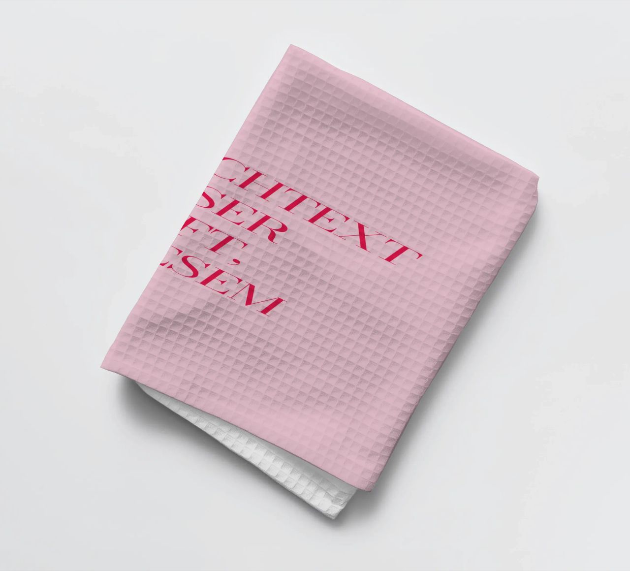 Wunschtext in rosa rot canovaccio da cucina da WORTSPIEL