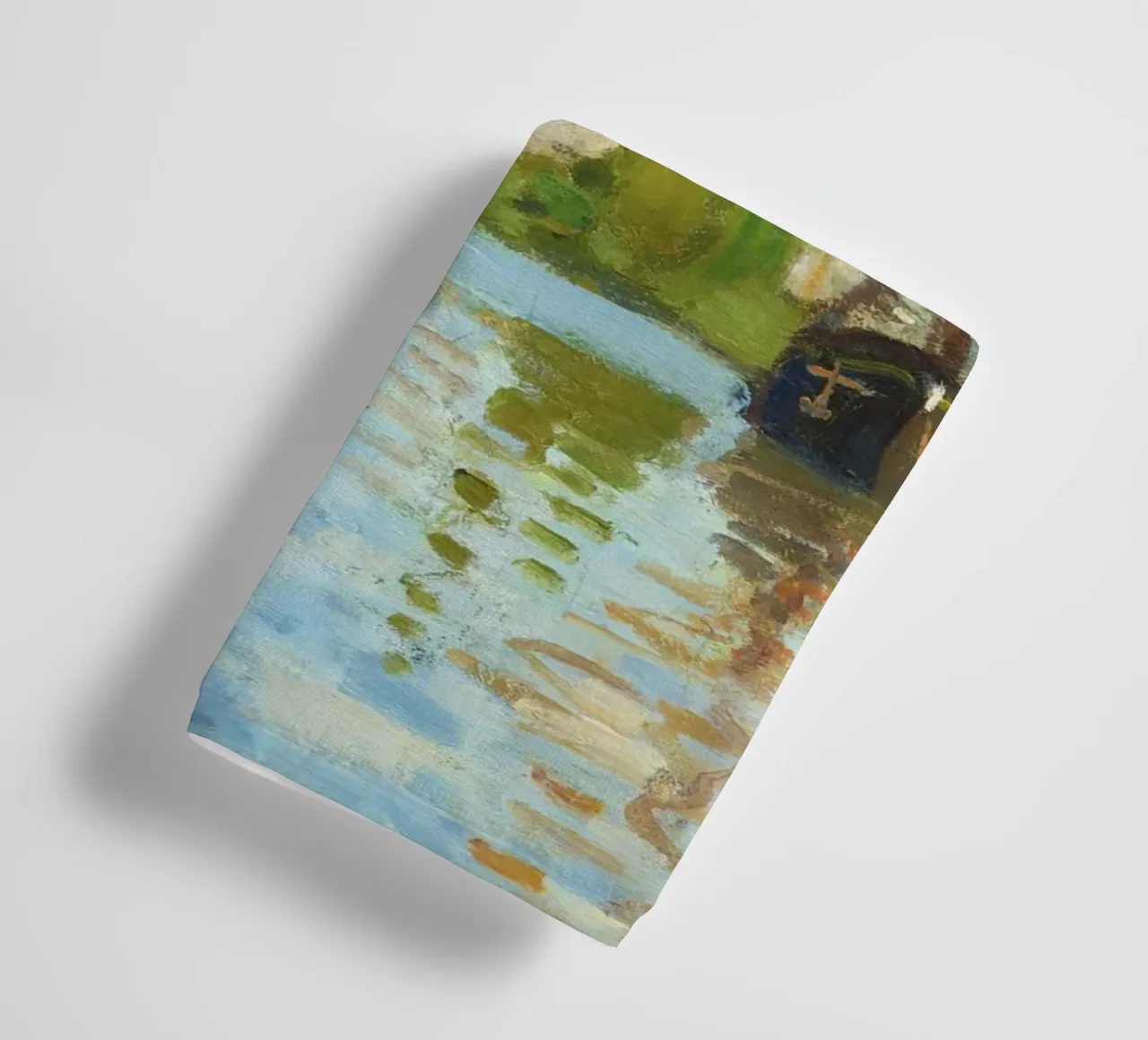 Ships Riding on the Seine at Rouen (1872–1873) by Claude Mon towel by Monet Art Prints