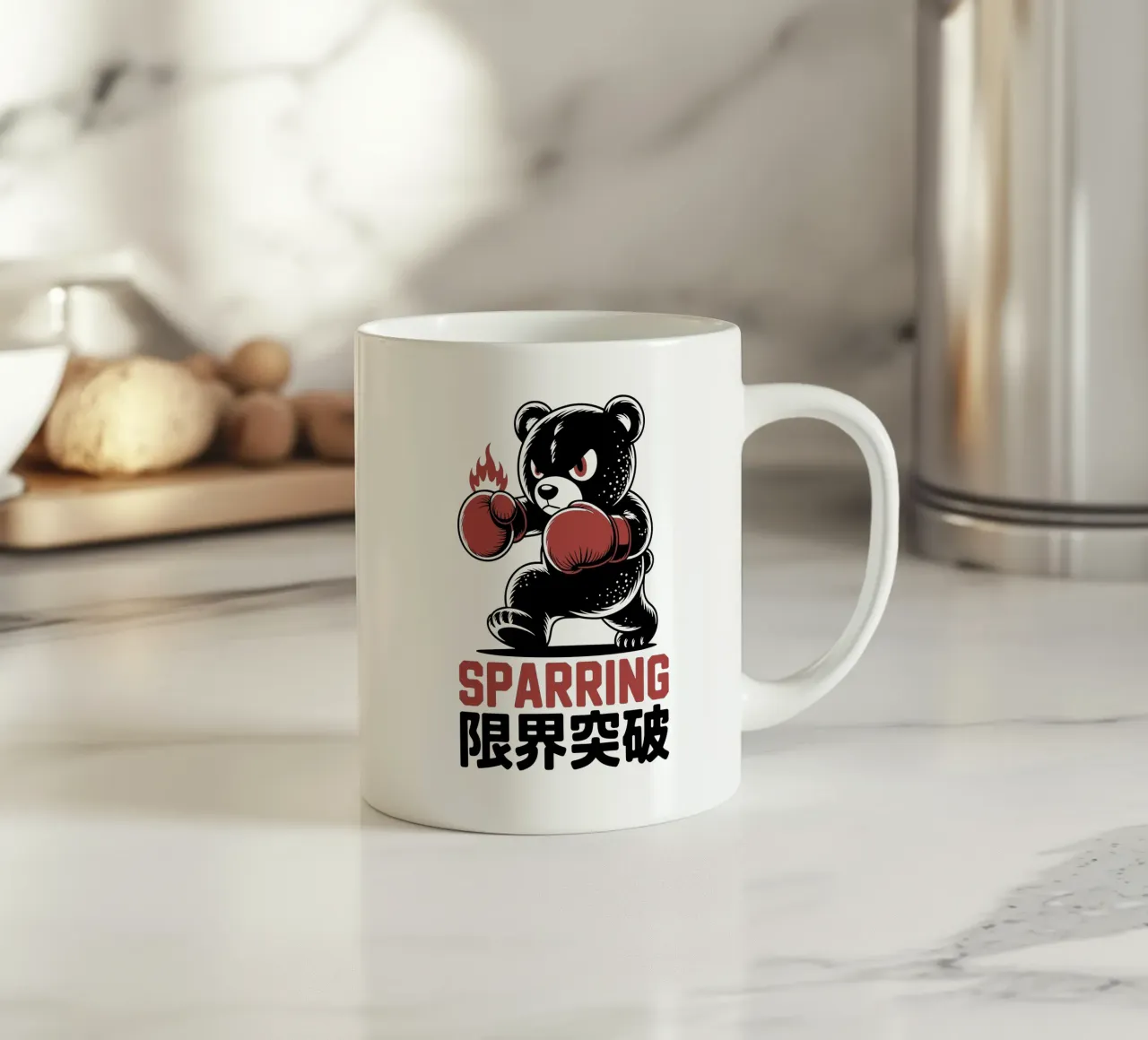 Orso da boxe giapponese - Sparring tazza in ceramica da GameDay Studio